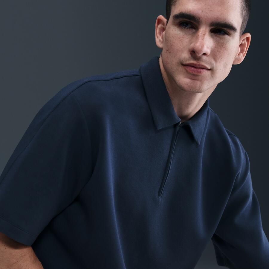 Nike 24.7 ImpossiblySoft Dri-FIT polo met korte rits voor heren Blauw - Foto 2