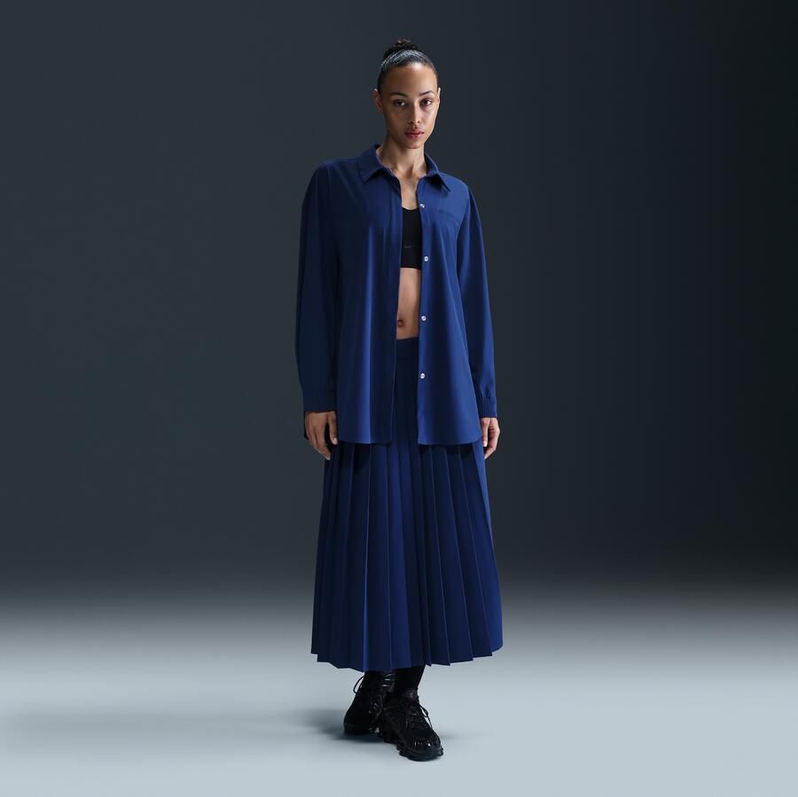 Nike 24.7 PerfectStretch Dri-FIT oversized damestop met lange mouwen Blauw - Foto 3