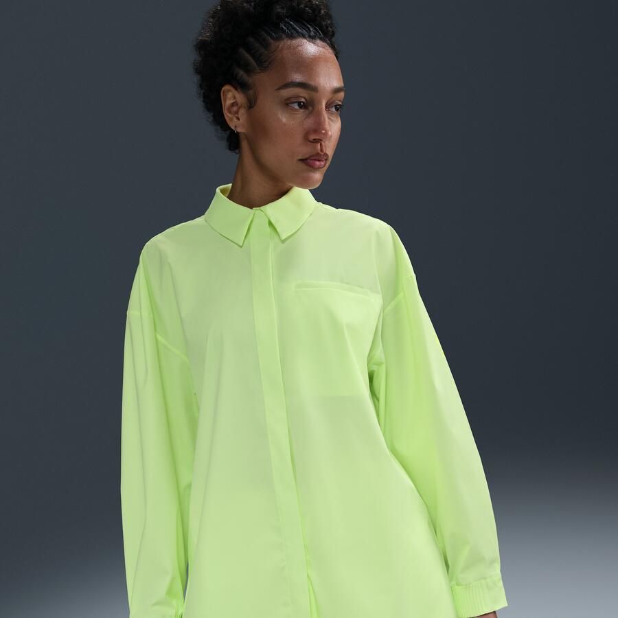 Nike 24.7 PerfectStretch Dri-FIT oversized damestop met lange mouwen Geel - Foto 4