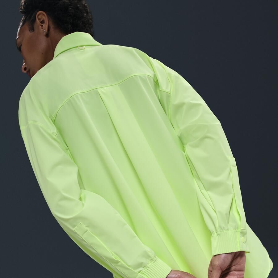 Nike 24.7 PerfectStretch Dri-FIT oversized damestop met lange mouwen Geel