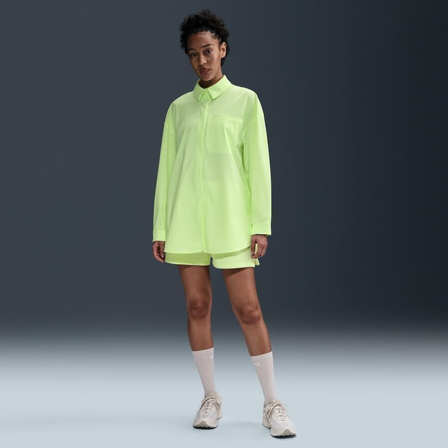 Nike 24.7 PerfectStretch Dri-FIT oversized damestop met lange mouwen Geel - Foto 3