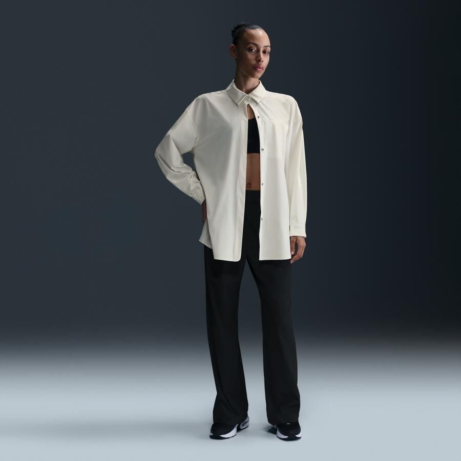 Nike 24.7 PerfectStretch Dri-FIT oversized damestop met lange mouwen Wit - Foto 2