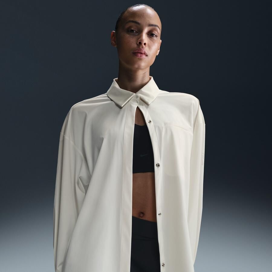 Nike 24.7 PerfectStretch Dri-FIT oversized damestop met lange mouwen Wit - Foto 3