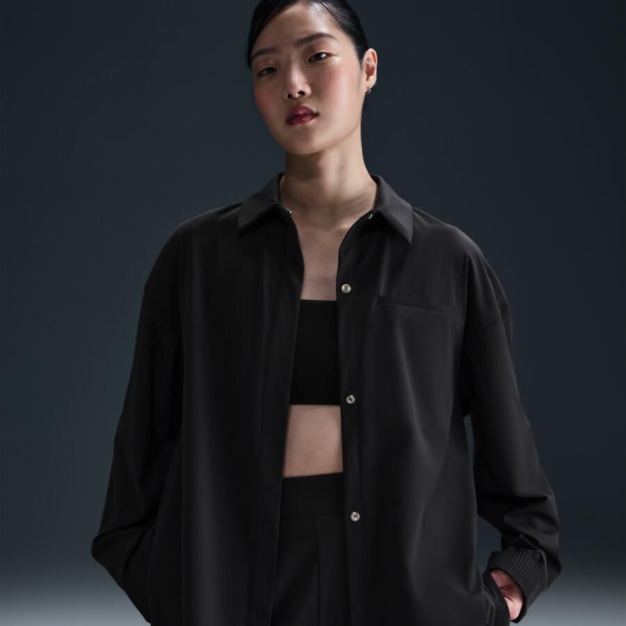 Nike 24.7 PerfectStretch Dri-FIT oversized damestop met lange mouwen Zwart - Foto 3