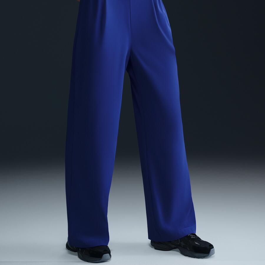 Nike 24.7 PerfectStretch Dri-FIT ruime damesbroek met hoge taille en wijde pijpen Blauw - Foto 4