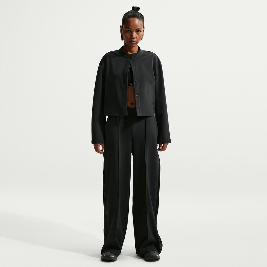 Nike  24.7 PerfectStretch Dri-FIT ruimvallende tearaway-broek met hoge taille voor dames Zwart - Foto 4