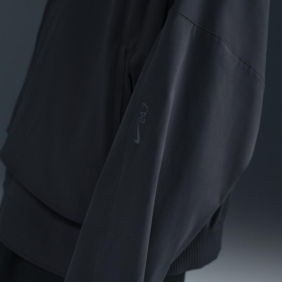 Nike 24.7 PerfectStretch oversized damesjack met Dri-FIT en rits over de hele lengte Zwart - Foto 2