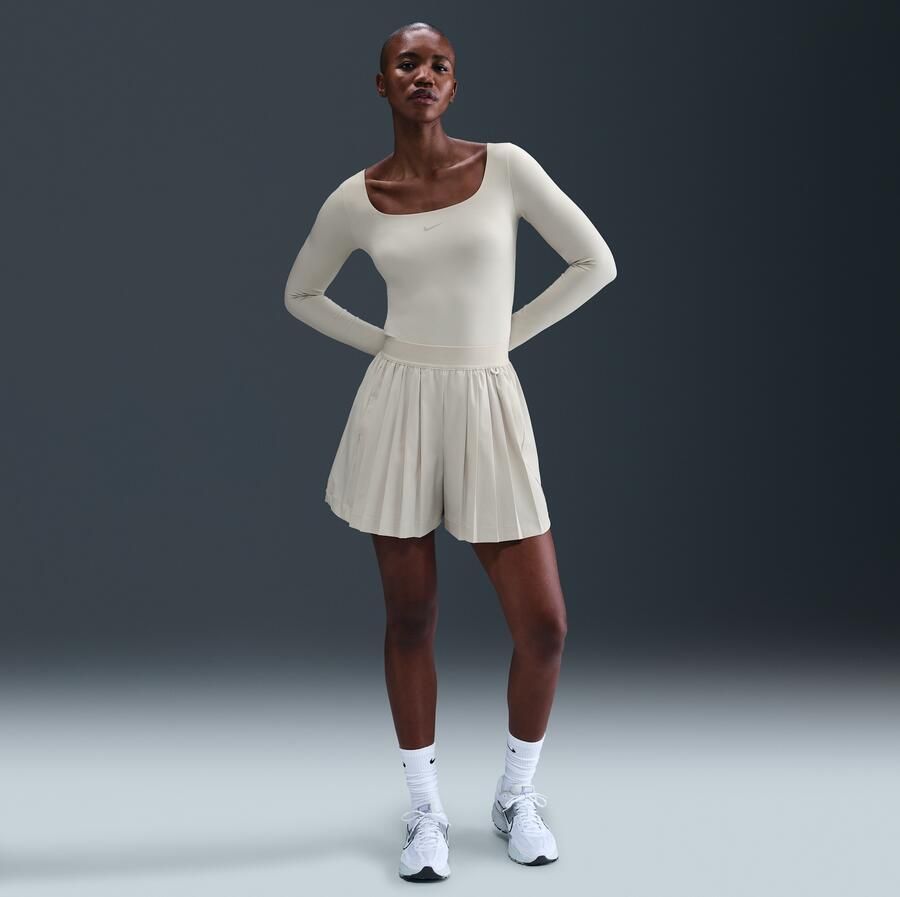 Nike 24.7 PerfectStretch ruimvallende skort met Dri-FIT plooien en hoge taille Bruin - Foto 3