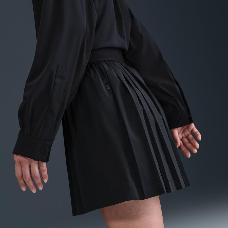 Nike 24.7 PerfectStretch ruimvallende skort met Dri-FIT plooien en hoge taille Zwart - Foto 2