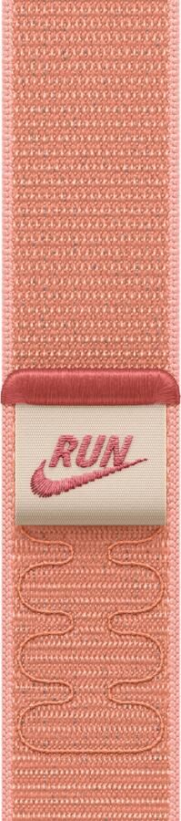 Nike 46 mm Alpenglow Pink geweven sportbandje van Roze