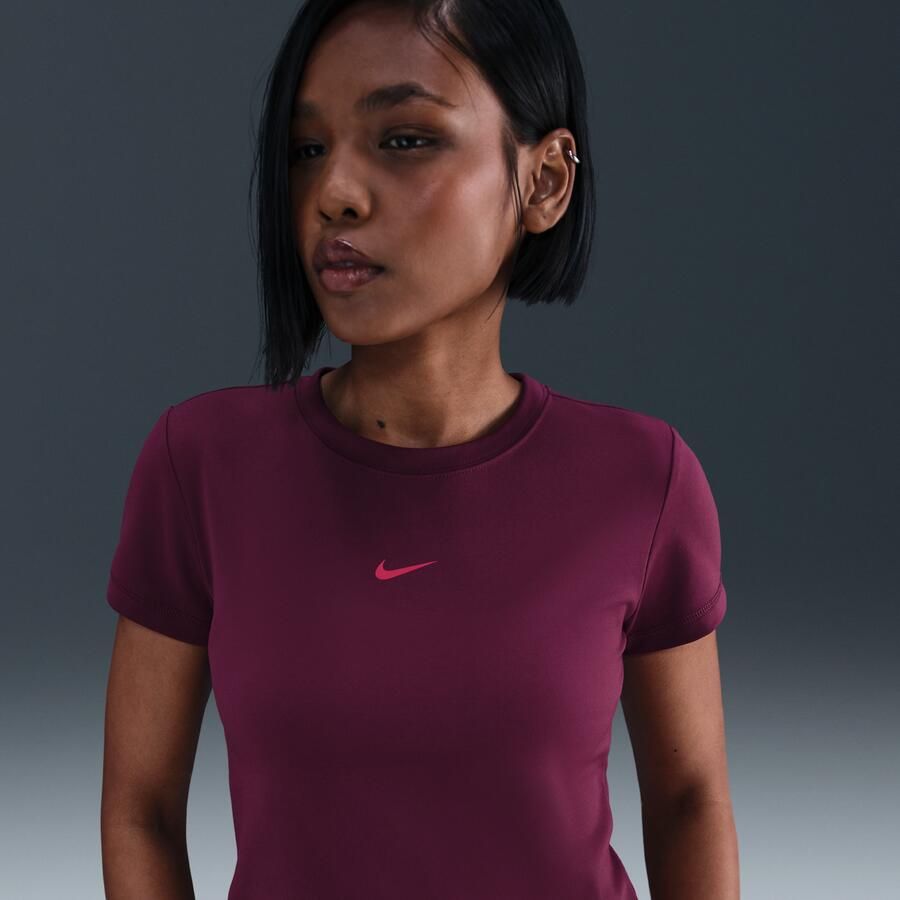 Nike aansluitend cropped top voor dames Rood - Foto 4