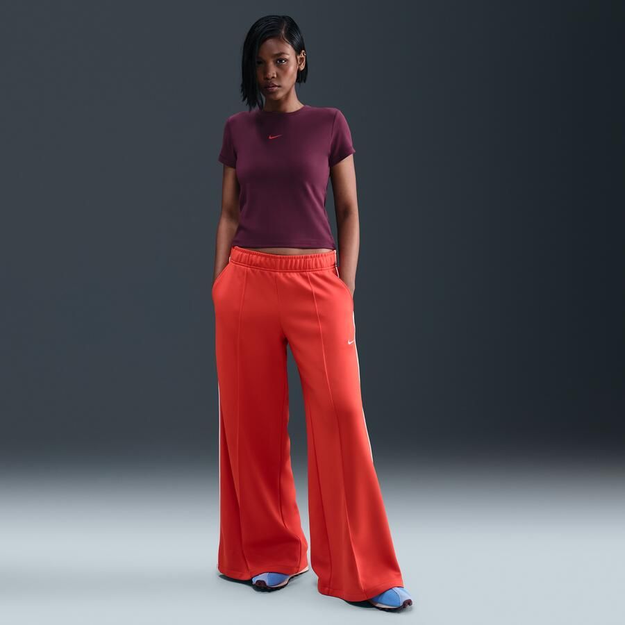 Nike aansluitend cropped top voor dames Rood - Foto 3