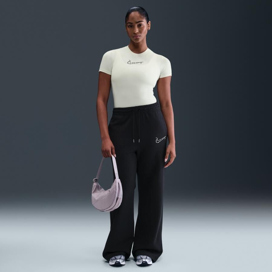 Nike aansluitend kort T-shirt voor dames Bruin - Foto 3