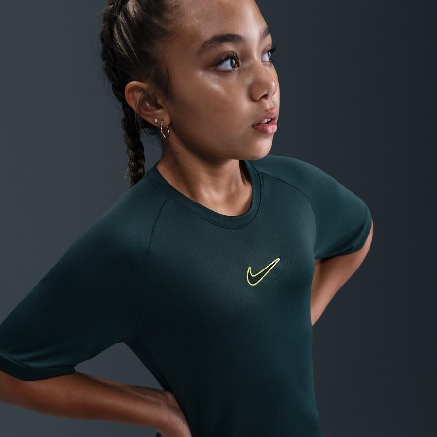 Nike Academy Dri-FIT voetbaltop met korte mouwen voor kids Groen