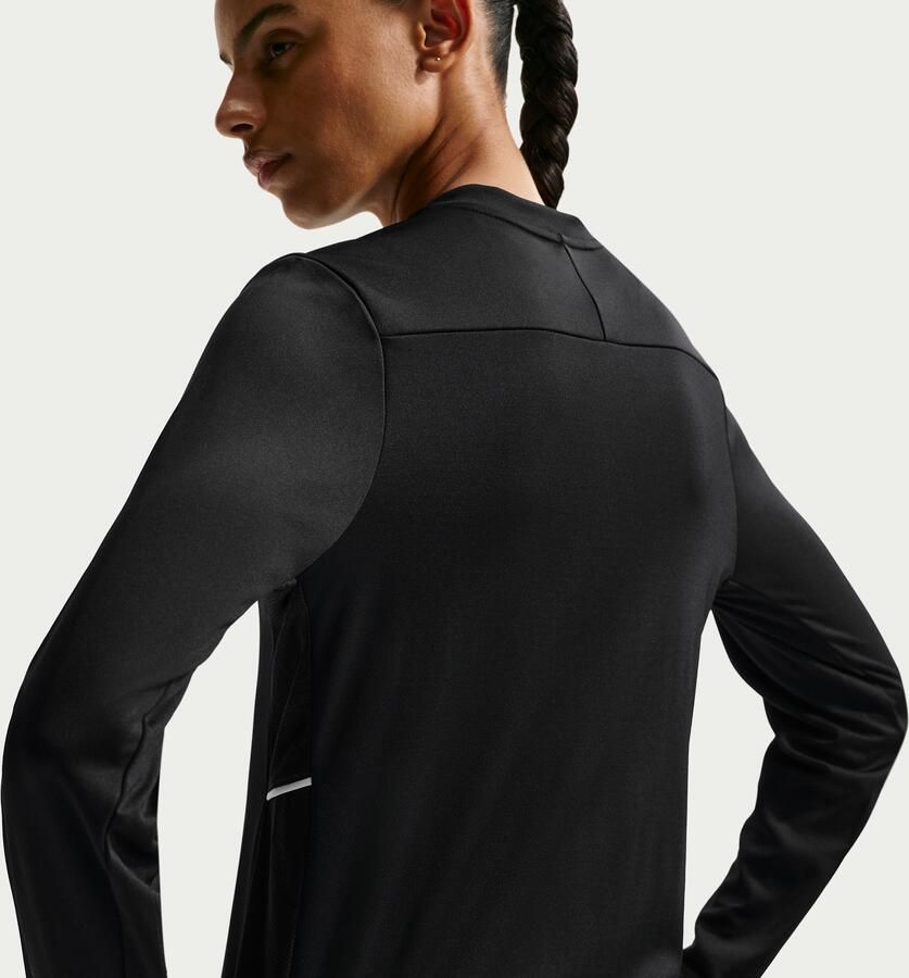 Nike Academy Dri-FIT voetbaltop met ronde hals en lange mouwen voor dames Zwart - Foto 3