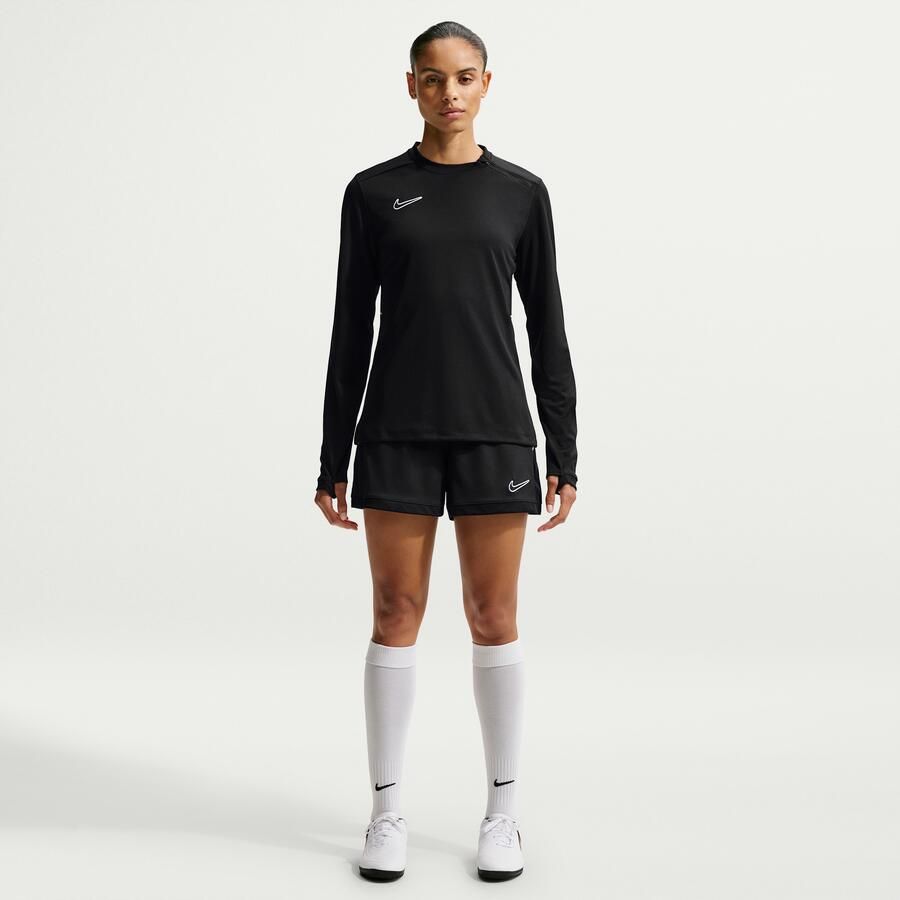Nike Academy Dri-FIT voetbaltop met ronde hals en lange mouwen voor dames Zwart - Foto 2