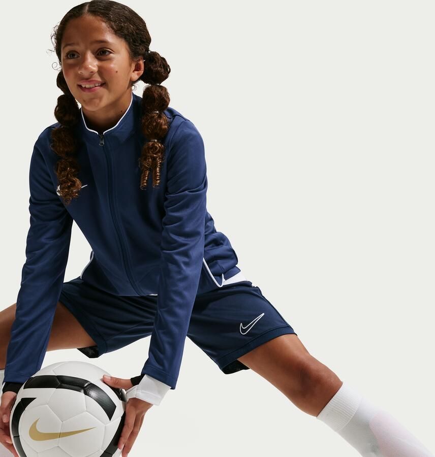 Nike Academy knit voetbalshorts met Dri-FIT voor kids Blauw