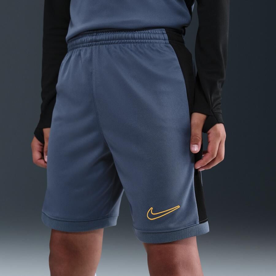 Nike Academy voetbalshorts met Dri-FIT voor kids (18 cm) Blauw