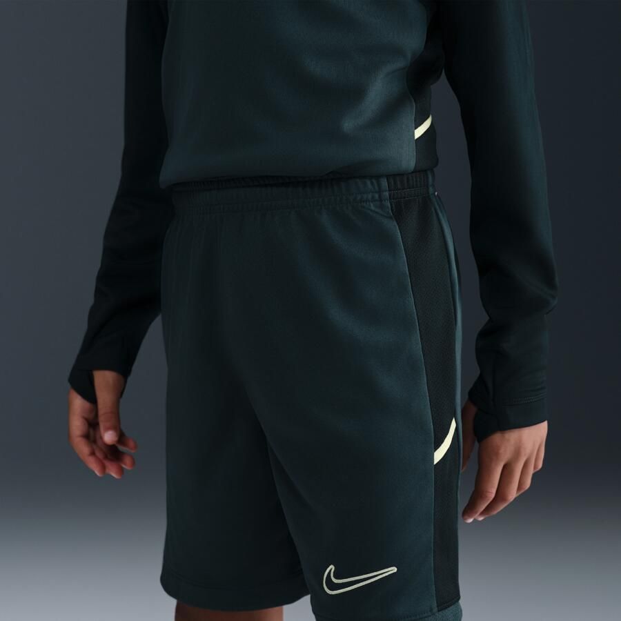 Nike Academy voetbalshorts met Dri-FIT voor kids (18 cm) Groen