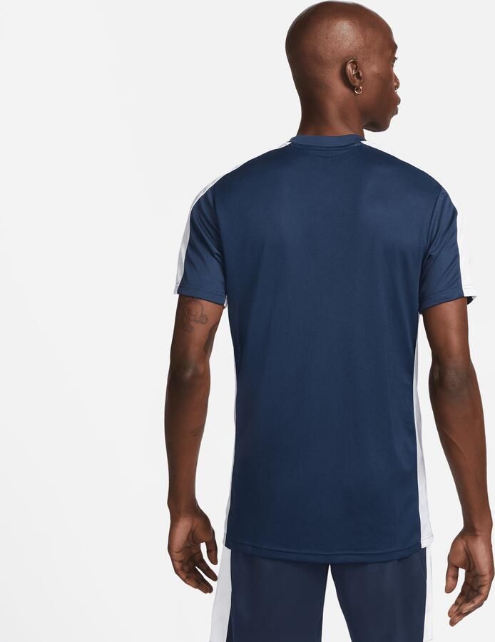 Nike Academy voetbaltop met Dri-FIT en korte mouwen voor heren Blauw - Foto 4