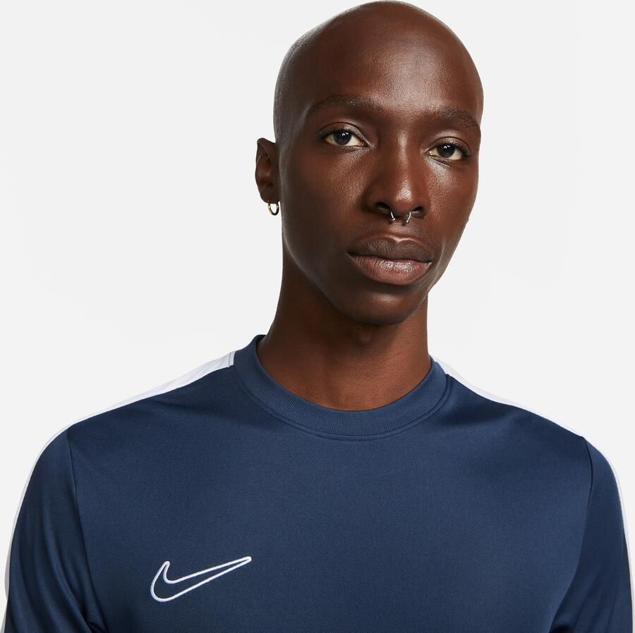 Nike Academy voetbaltop met Dri-FIT en korte mouwen voor heren Blauw
