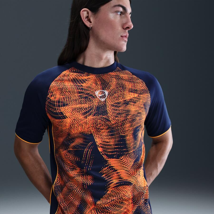 Nike Academy+ voetbaltop met Dri-FIT en korte mouwen voor heren Blauw - Foto 4