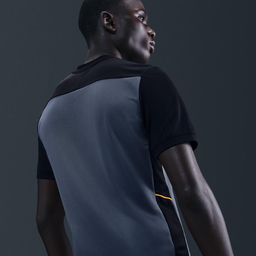 Nike Academy voetbaltop met Dri-FIT en korte mouwen voor heren Blauw