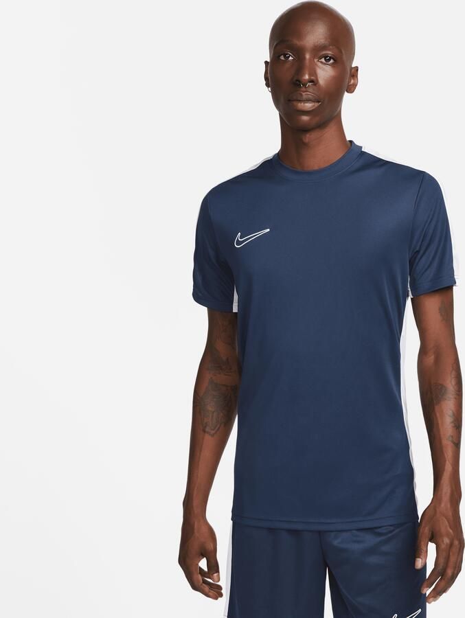 Nike Academy voetbaltop met Dri-FIT en korte mouwen voor heren Blauw - Foto 2