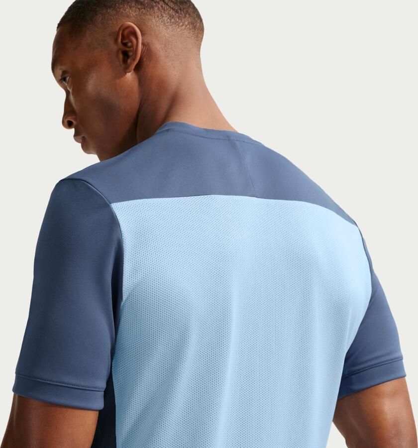 Nike Academy voetbaltop met Dri-FIT en korte mouwen voor heren Blauw - Foto 3