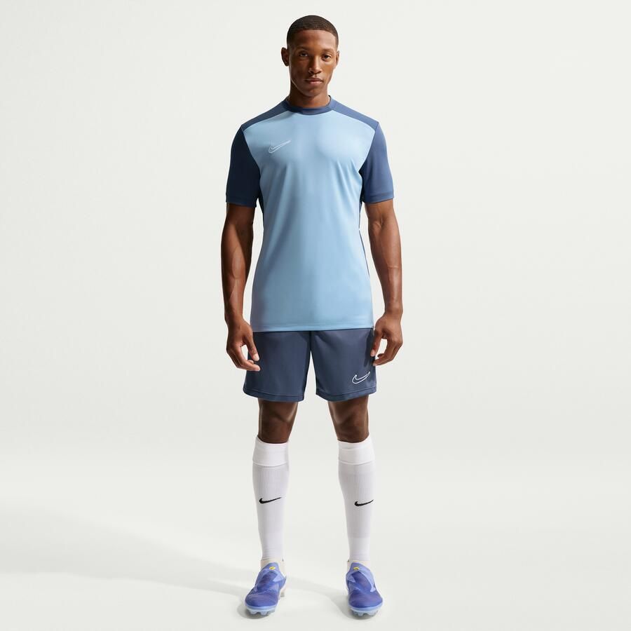 Nike Academy voetbaltop met Dri-FIT en korte mouwen voor heren Blauw