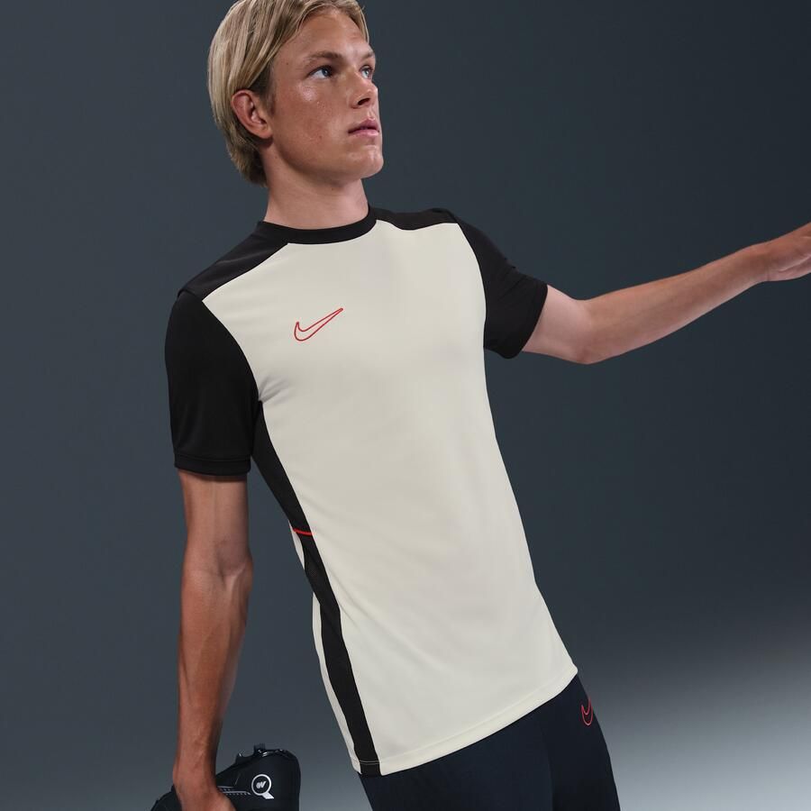 Nike Academy voetbaltop met Dri-FIT en korte mouwen voor heren Wit - Foto 2