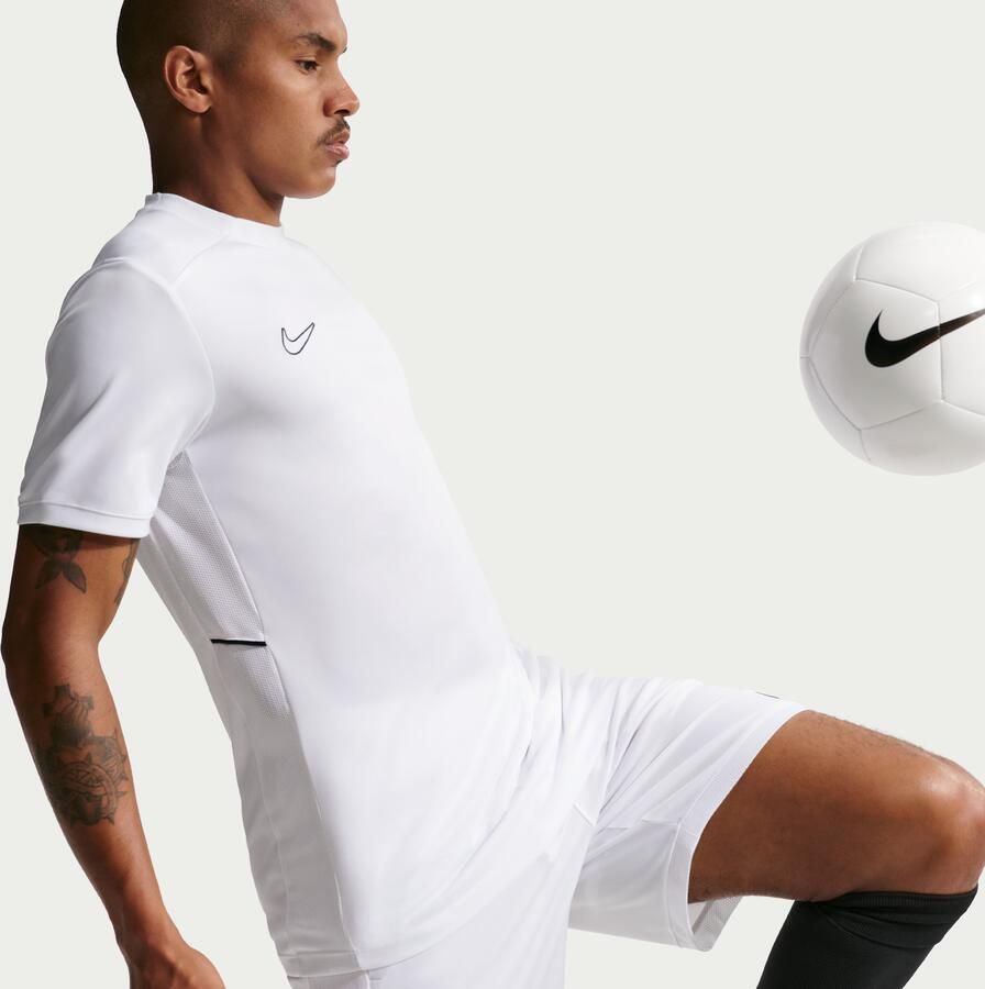 Nike Academy voetbaltop met Dri-FIT en korte mouwen voor heren Wit - Foto 4