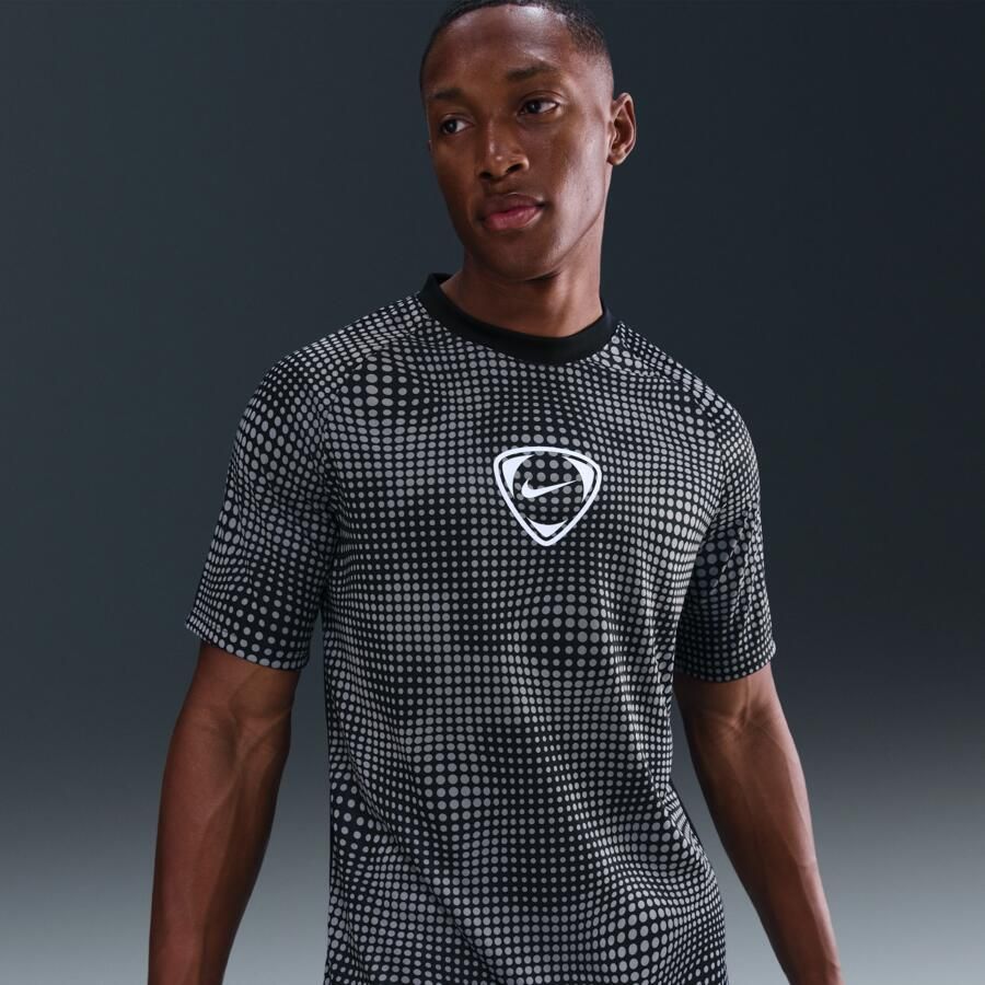 Nike Academy+ voetbaltop met Dri-FIT en korte mouwen voor heren Zwart - Foto 4