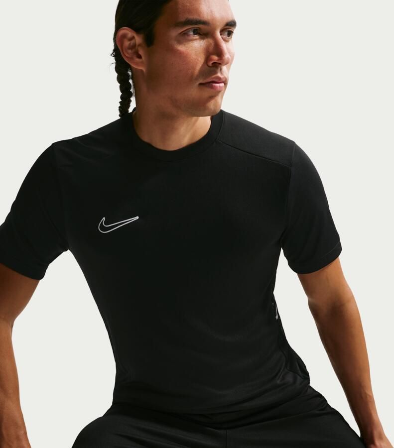Nike Academy voetbaltop met Dri-FIT en korte mouwen voor heren Zwart - Foto 3