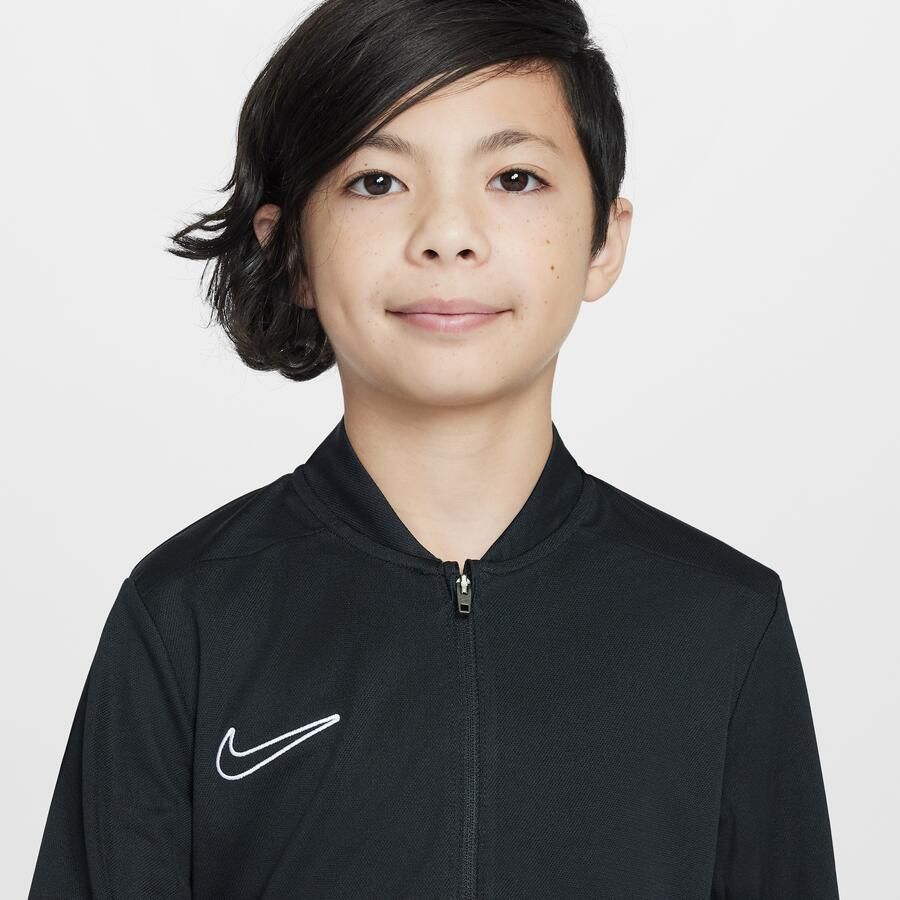 Nike Academy voetbaltrainingspak met Dri-FIT voor kids Zwart