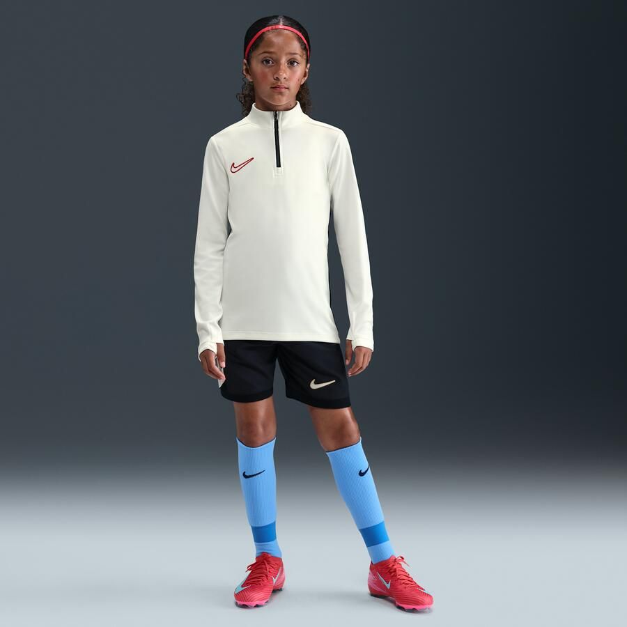 Nike Academy voetbaltrainingstop met Dri-FIT lange mouwen en korte rits voor kids Wit - Foto 3