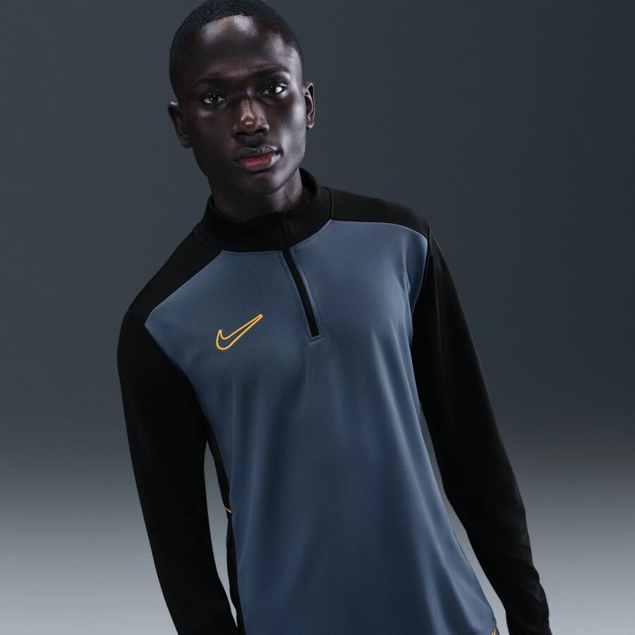 Nike Academy voetbaltop met Dri-FIT en korte mouwen voor heren Blauw - Foto 4
