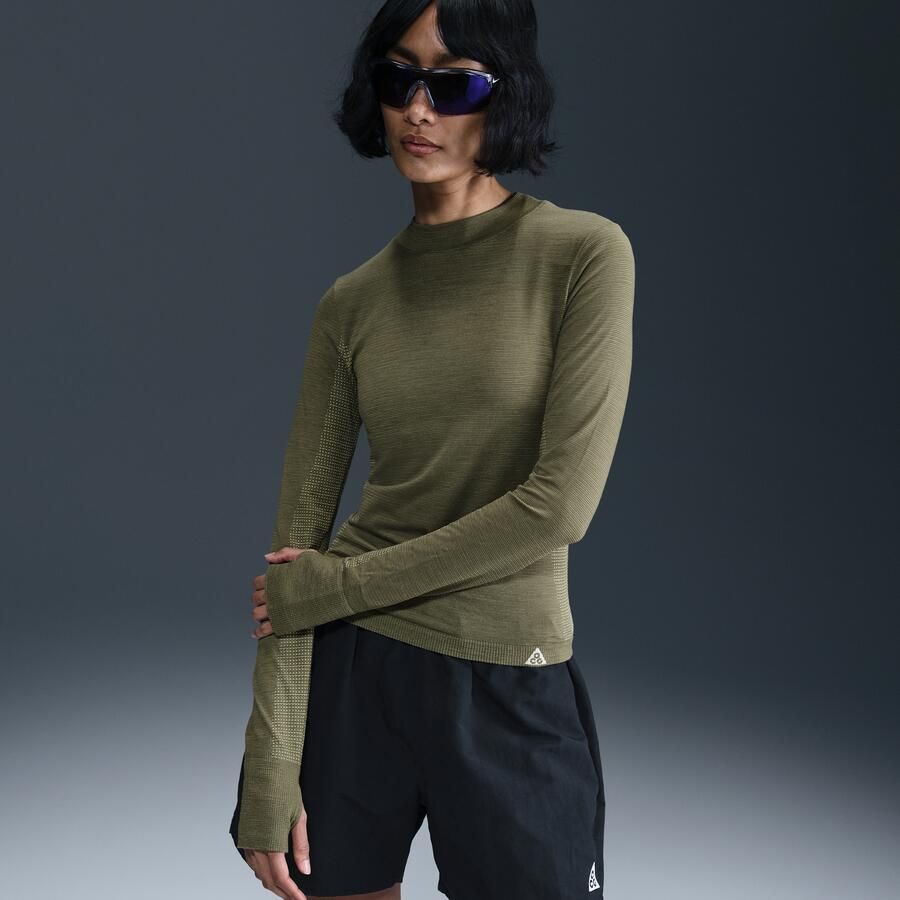 Nike ACG 'Delta River' Dri-FIT ADV damestop met lange mouwen Groen