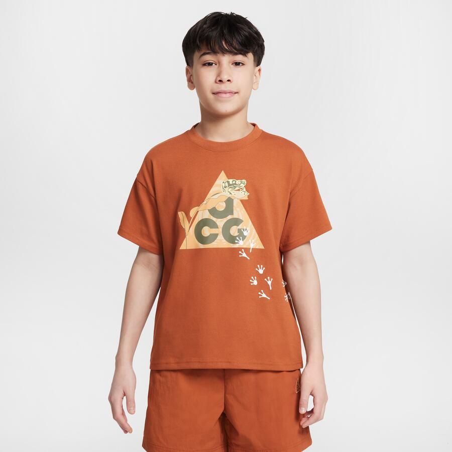 Nike ACG Dri-FIT T-shirt voor kids Bruin - Foto 4