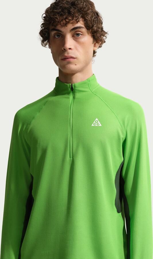 Nike ACG Dri-FIT tussenlaagtop met korte rits voor trailrunning voor heren Groen - Foto 4