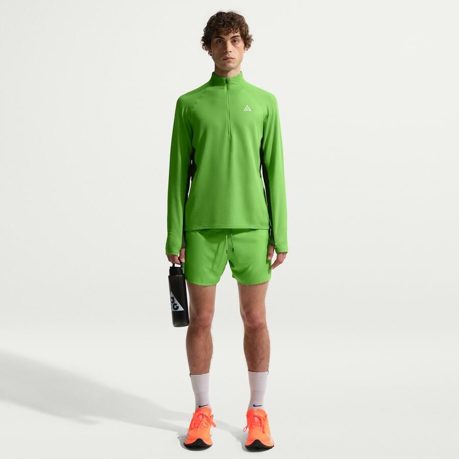 Nike ACG Dri-FIT tussenlaagtop met korte rits voor trailrunning voor heren Groen