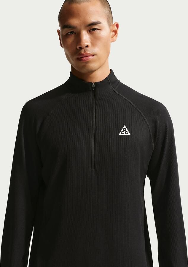 Nike ACG Dri-FIT tussenlaagtop met korte rits voor trailrunning voor heren Zwart - Foto 4
