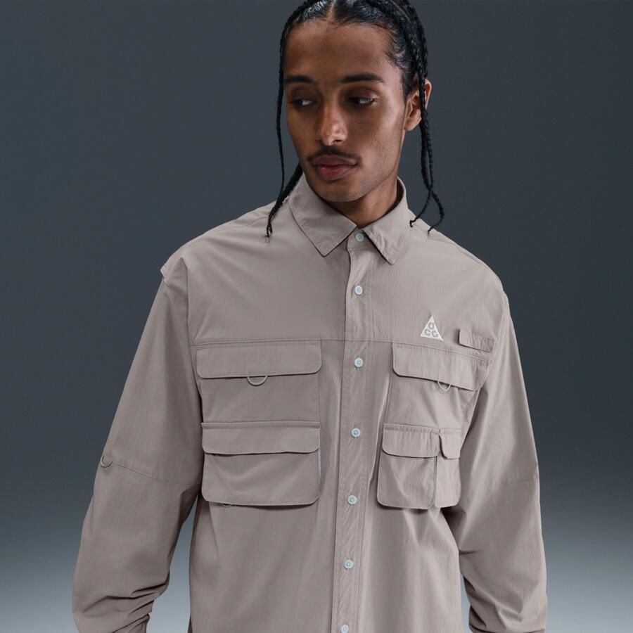 Nike ACG 'Orb Weaver' Dri-FIT ADV shirt met lange mouwen en uv-bescherming Grijs - Foto 4