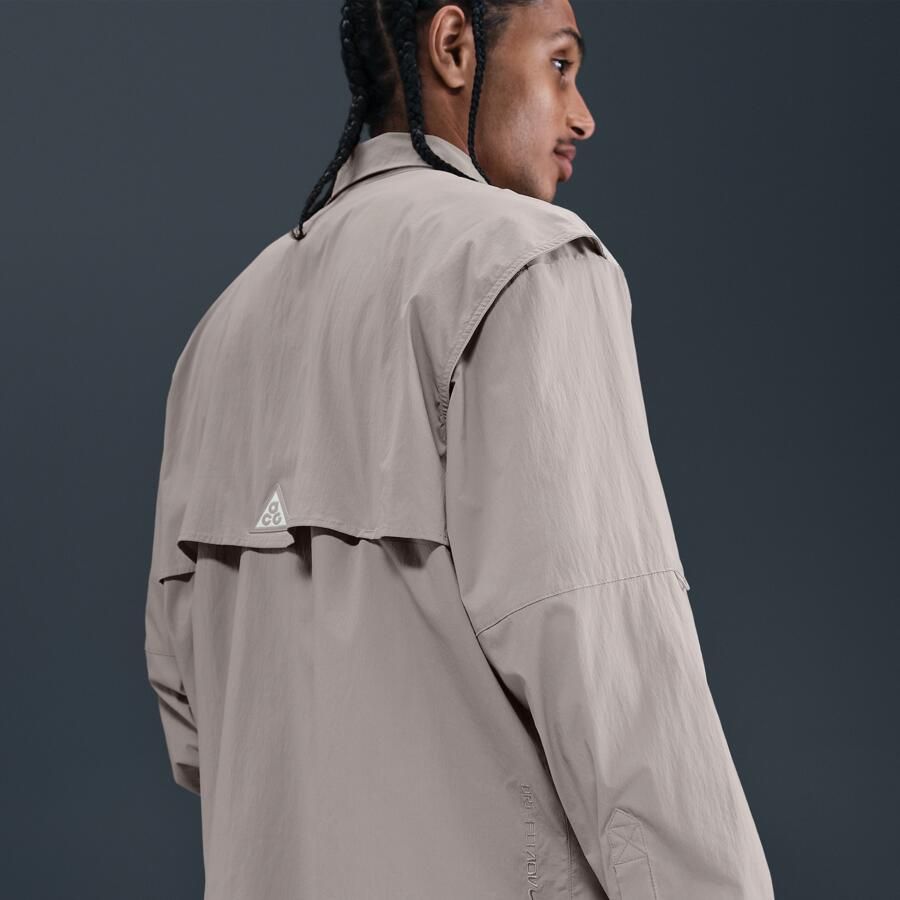 Nike ACG 'Orb Weaver' Dri-FIT ADV shirt met lange mouwen en uv-bescherming Grijs