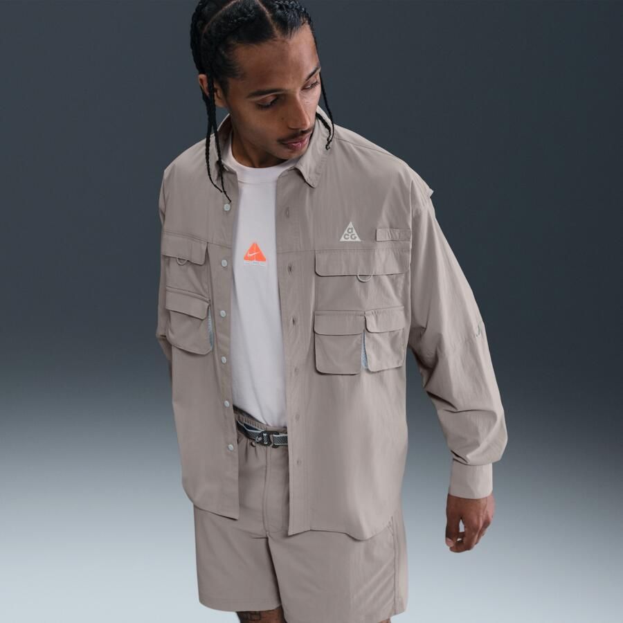 Nike ACG 'Orb Weaver' Dri-FIT ADV shirt met lange mouwen en uv-bescherming Grijs - Foto 2