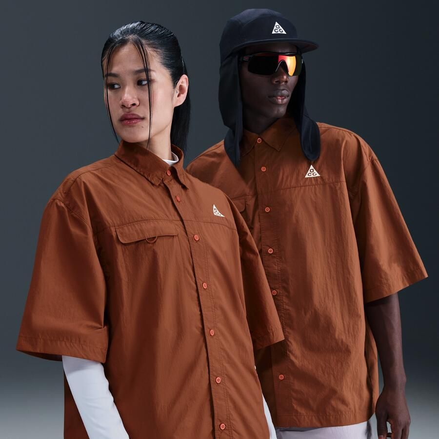 Nike ACG 'Orb Weaver' UV Repel shirt met korte mouwen Bruin - Foto 4