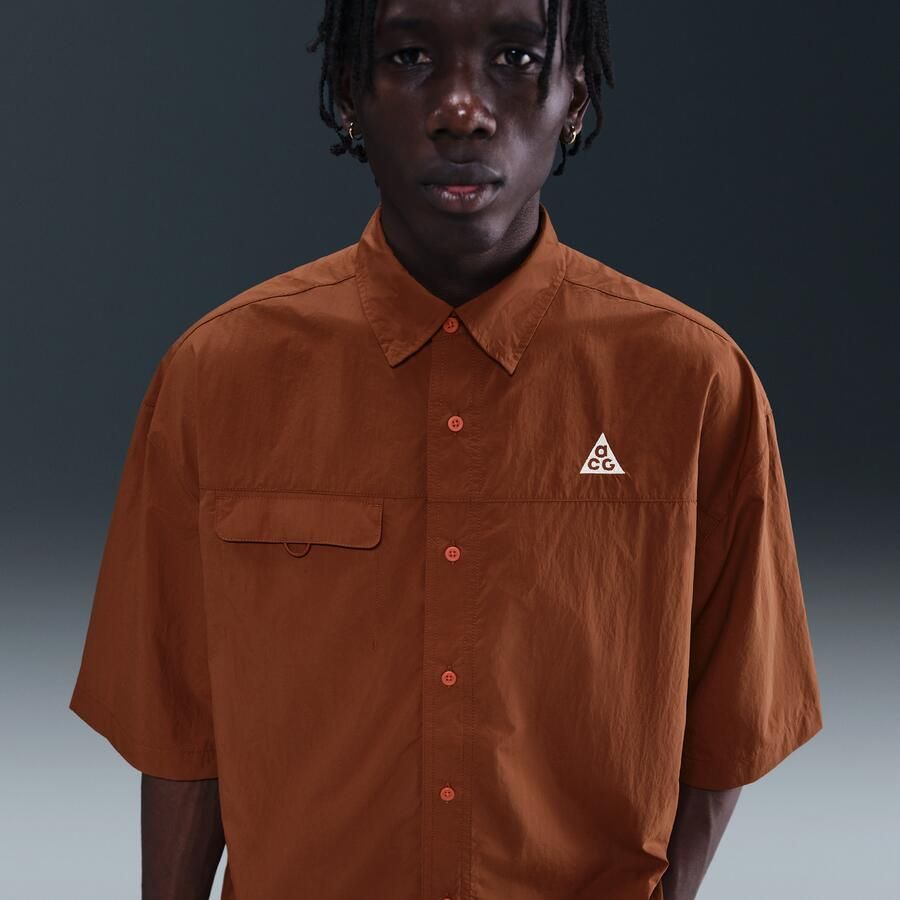 Nike ACG 'Orb Weaver' UV Repel shirt met korte mouwen Bruin - Foto 2