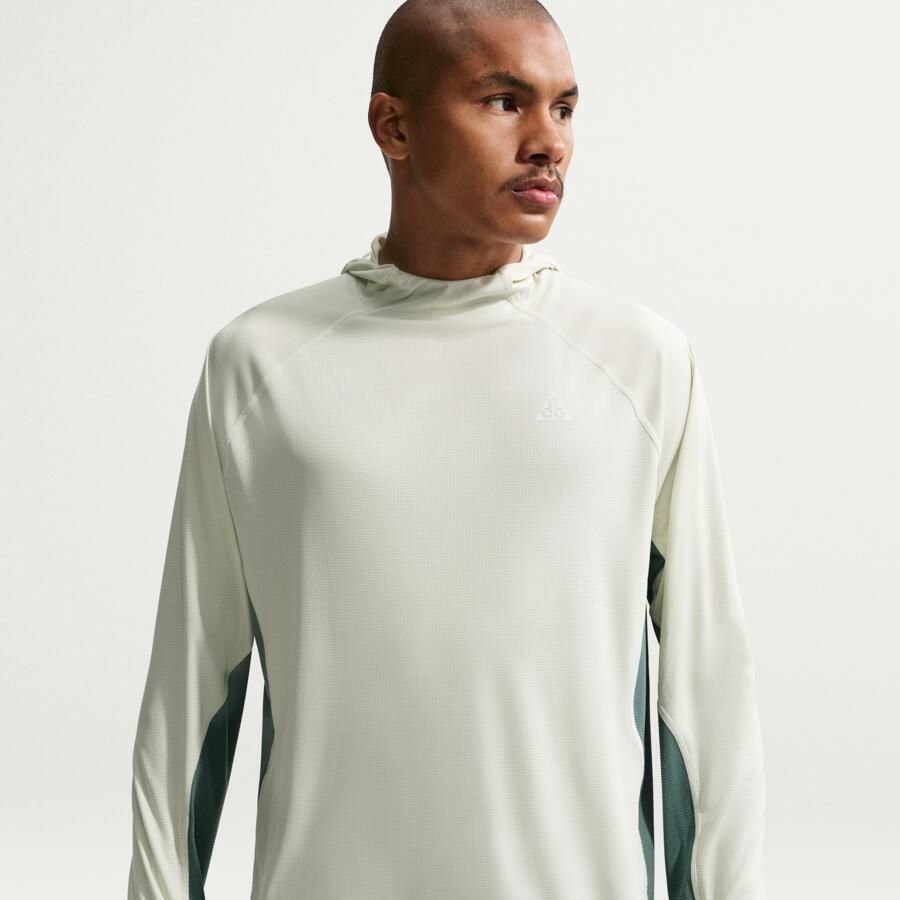 Nike ACG Solar Chase Dri-FIT trailrunningtop met capuchon en UV-bescherming voor heren Groen