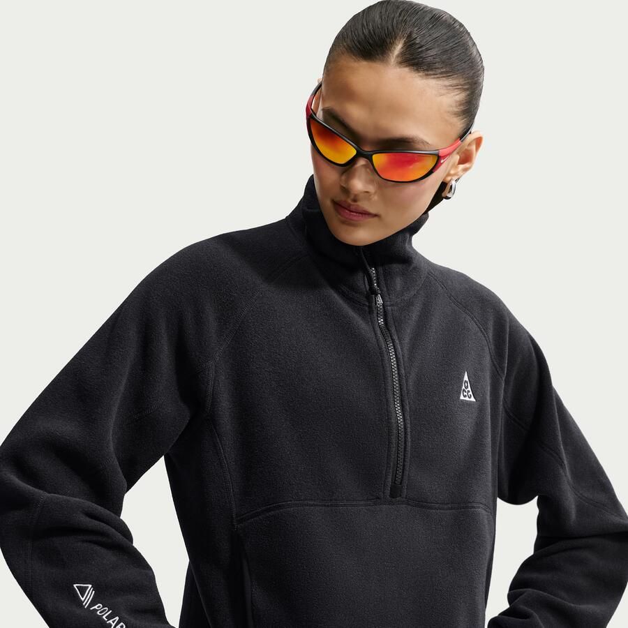 Nike ACG 'Wolf Tree' damestop met halflange rits Zwart - Foto 4