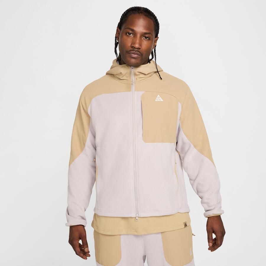 Nike ACG 'Wolf Tree' Plus tussenlaag met capuchon en rits over de hele lengte Bruin